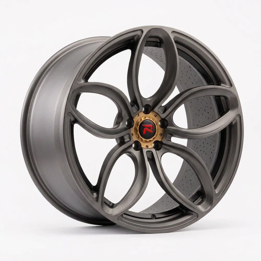 RZR XLVIII forged wheel — Satin Titanium Grey