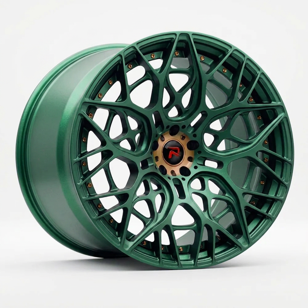RZR LV forged wheel — Satin Emerald Metallic