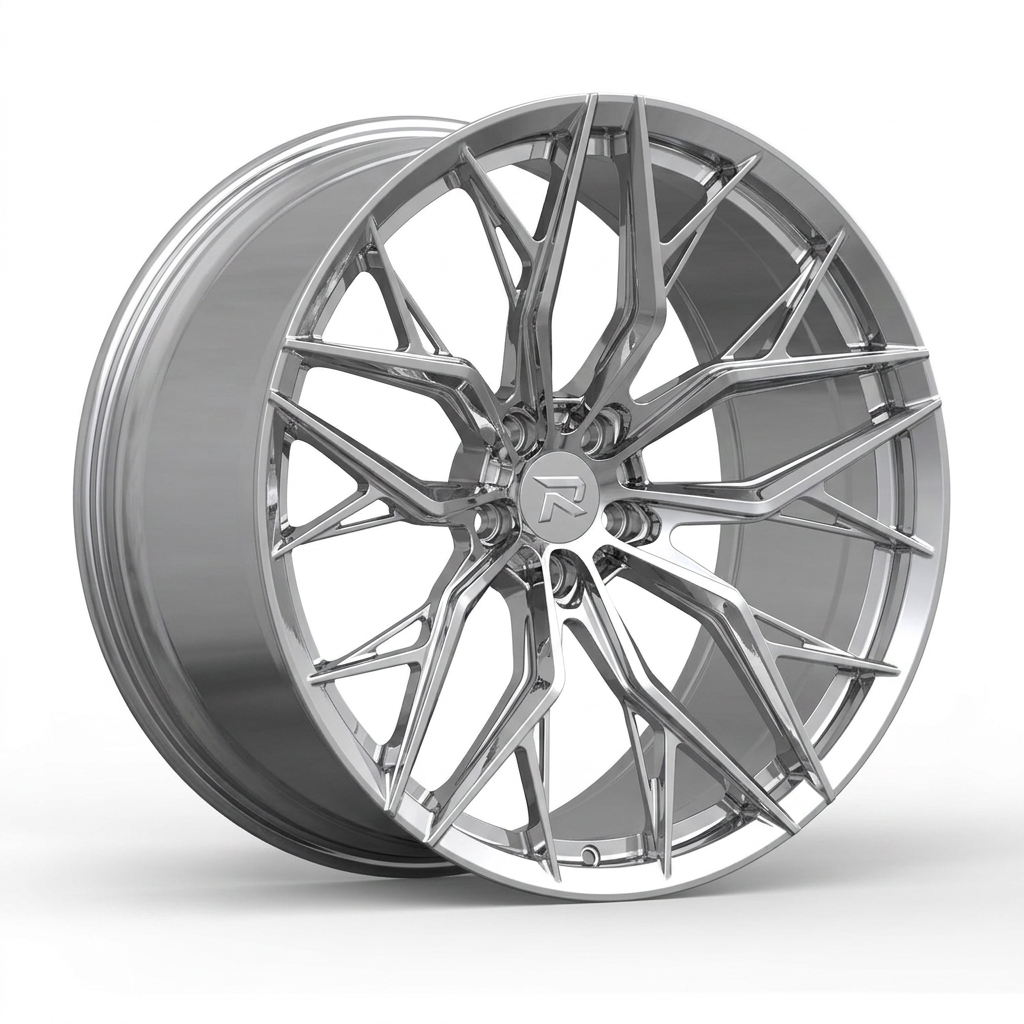 RZR CLXV forged wheel — Full Polished Chrome