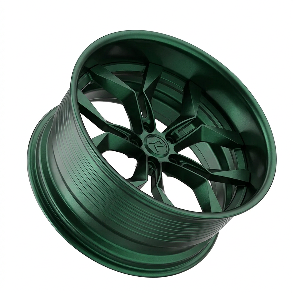 RZR LIX forged wheel — Satin Emerald Metallic