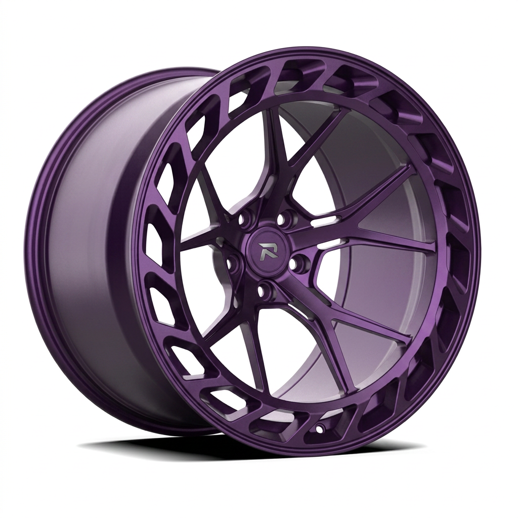 RZR CLXXXV forged wheel — Satin Purple Metallic