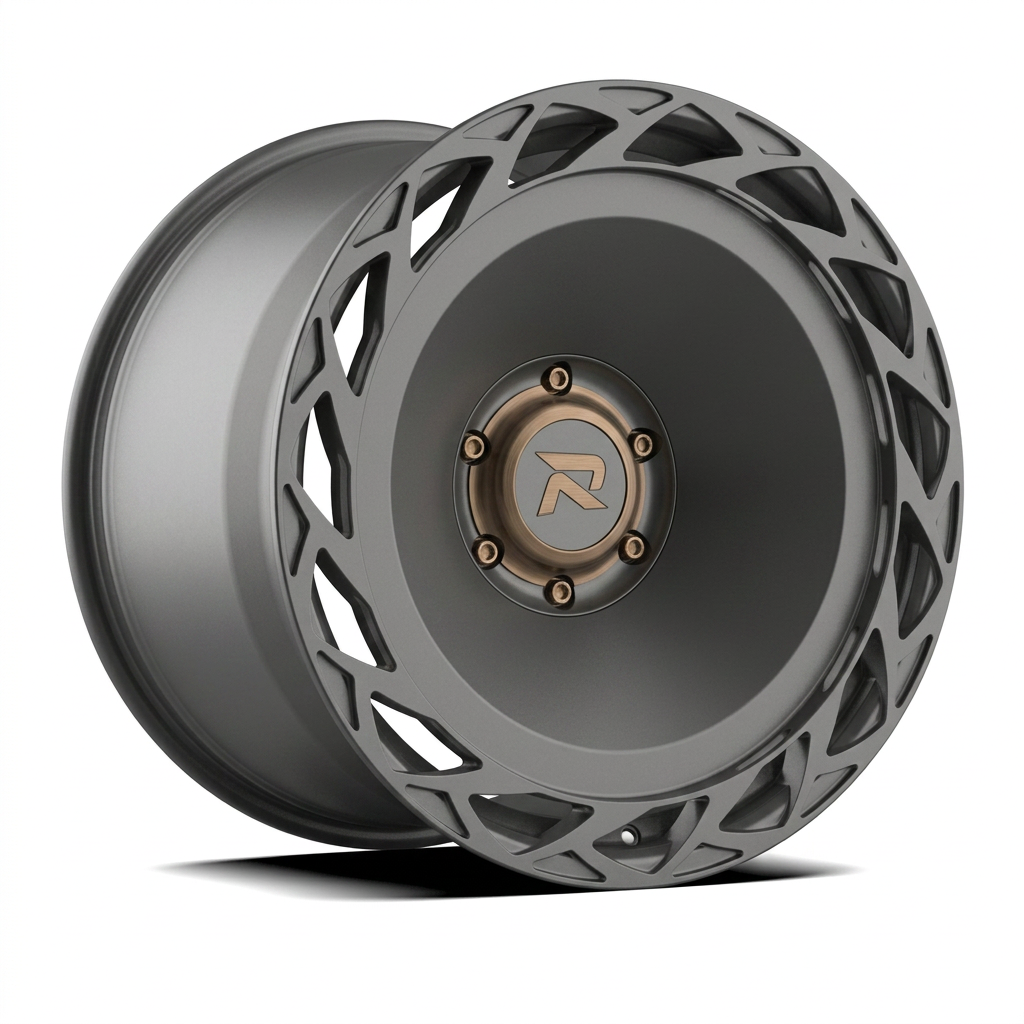 RZR CLXXXIII forged wheel — Matte Anthracite / Bronze Hardware