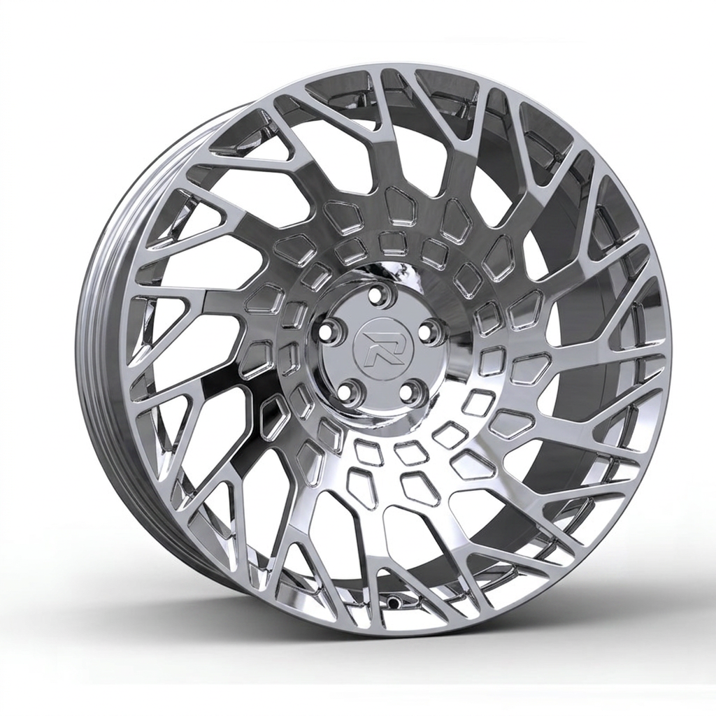 RZR CXLVII forged wheel — Full Polished Chrome