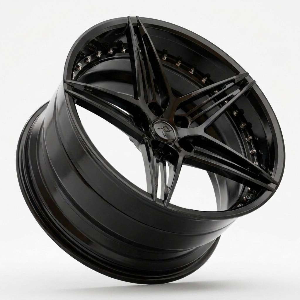 RZR VII custom forged wheel in Full Gloss Black