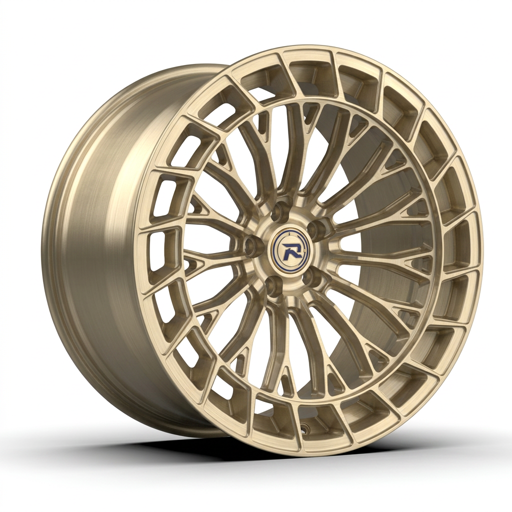 RZR CXIX forged wheel — Brushed Champagne Gold