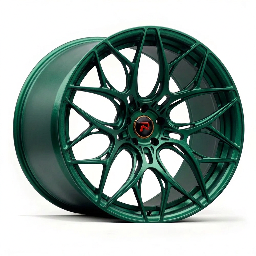 RZR LIV forged wheel — Satin Emerald Metallic