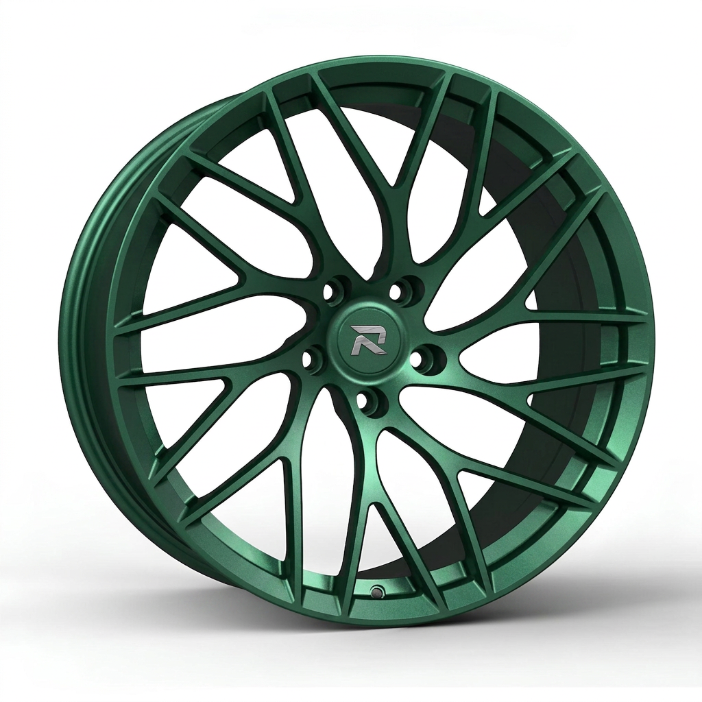 RZR CXIV forged wheel — Satin Emerald Metallic