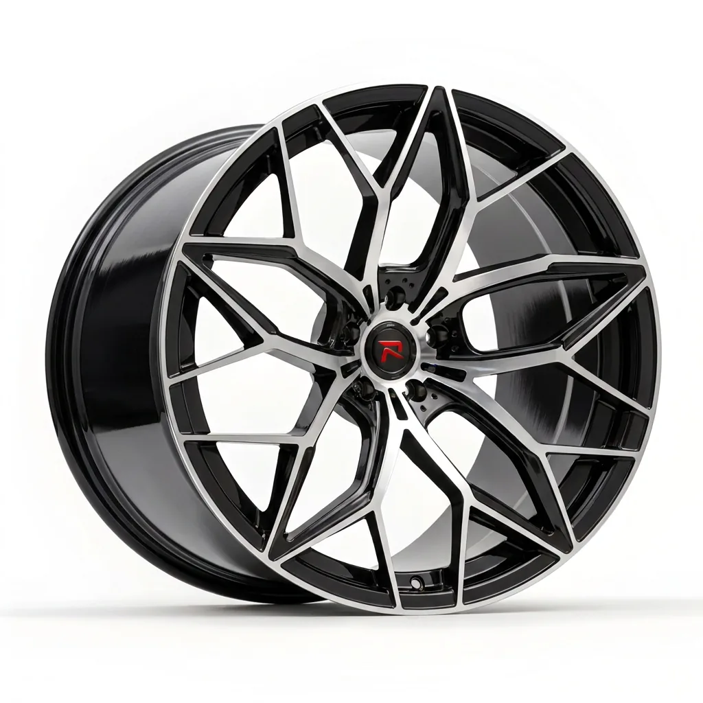 RZR XI forged wheel — Gloss Black / Diamond Cut