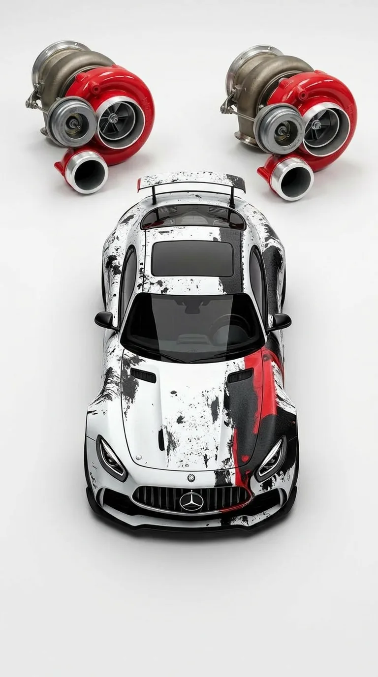 RAZOR AMG GT C190 turbo upgrade — Mercedes-AMG GT with upgraded turbos