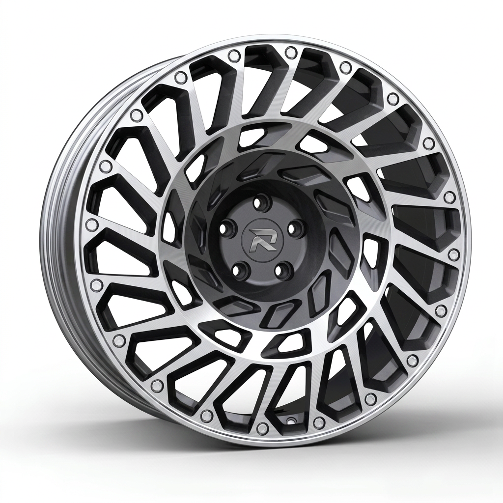 RZR CLXXIX forged wheel — Graphite Machined / Polished Lip