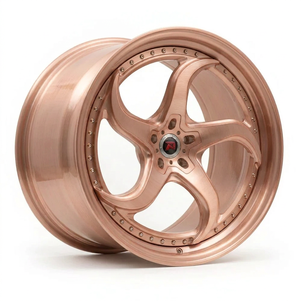 RZR XXVII forged wheel — Brushed Rose Gold