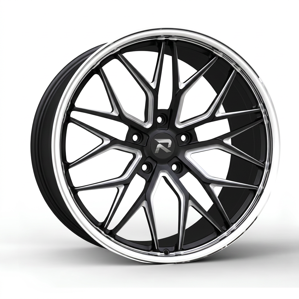 RZR CXXXI forged wheel — Matte Black / Milled Edges