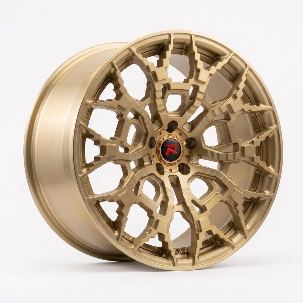 RZR XLIX forged wheel — Brushed Champagne Gold