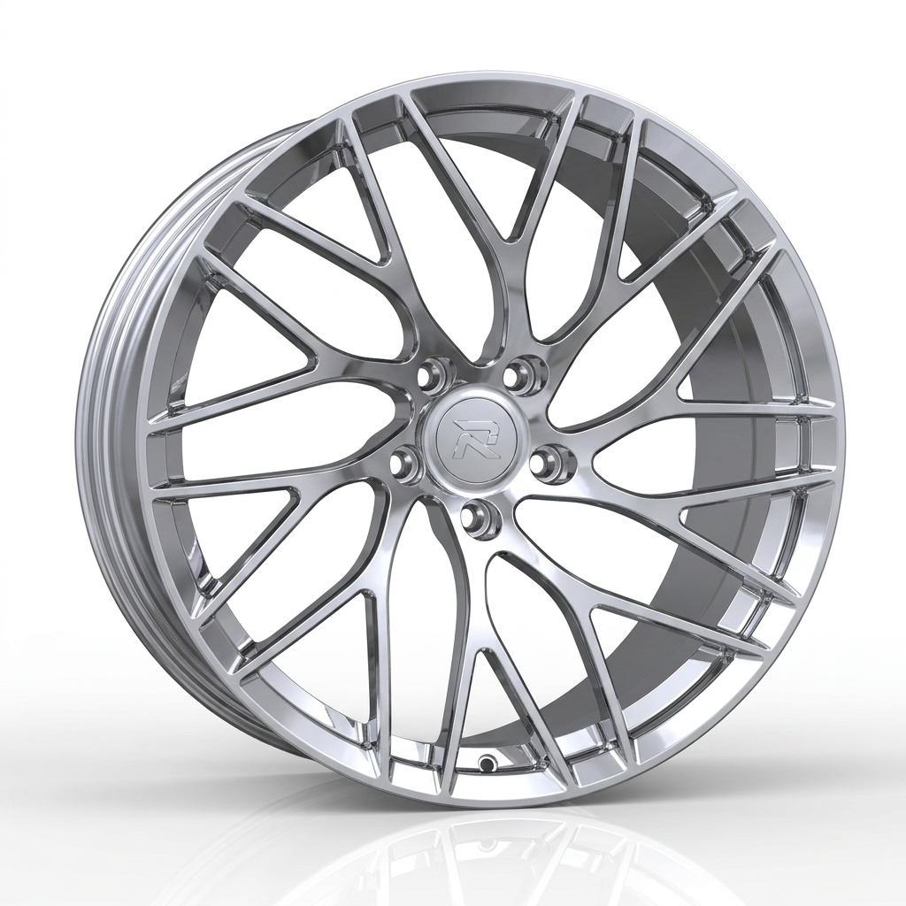 RZR CXIV forged wheel — Full Polished Chrome