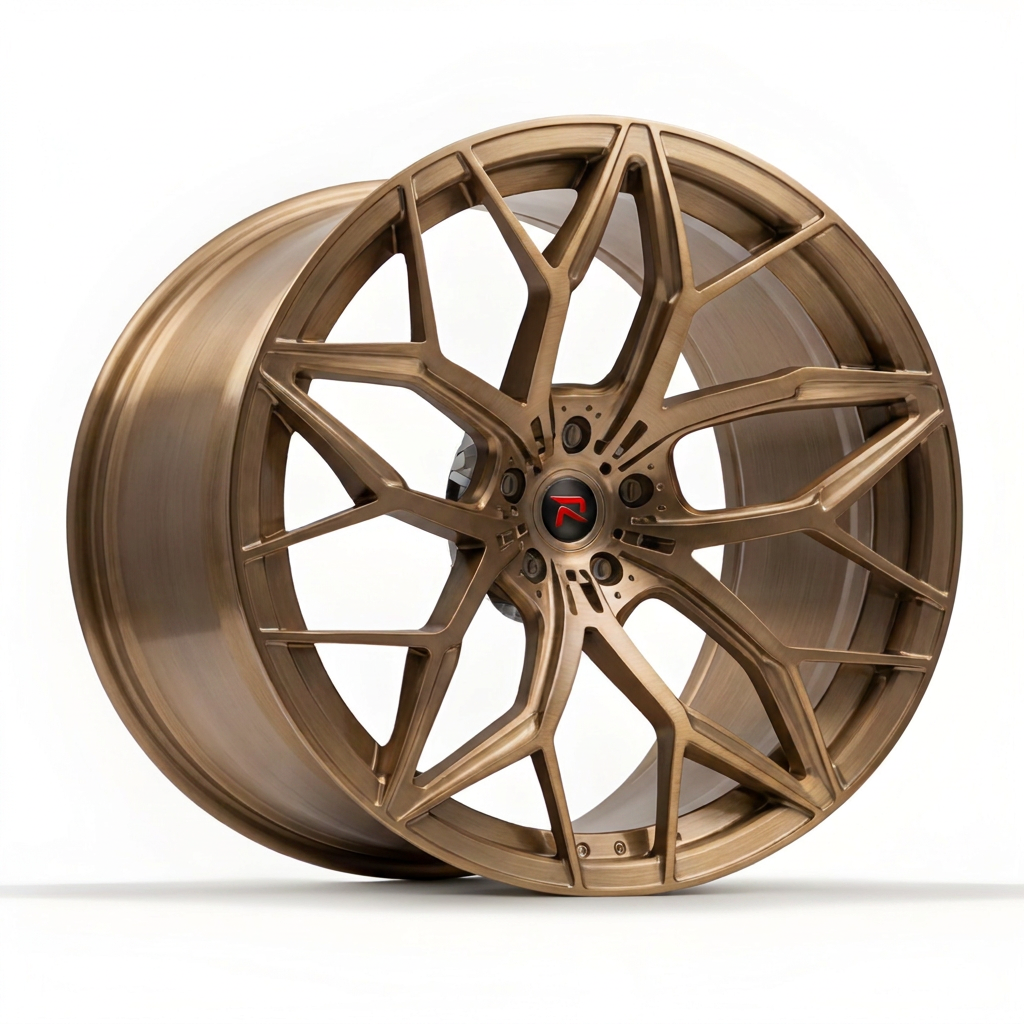 RZR XI forged wheel — Brushed Bronze
