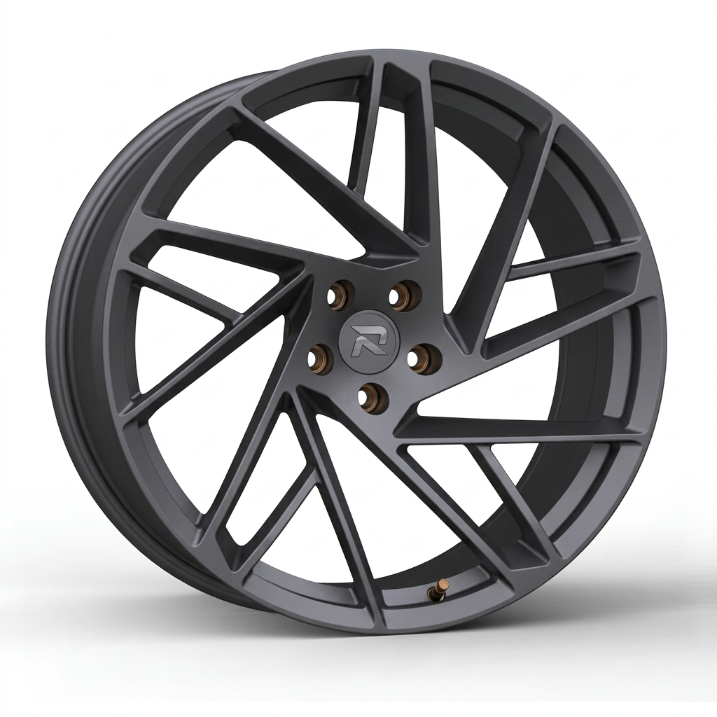 RZR CXIII forged wheel — Matte Anthracite / Bronze Hardware