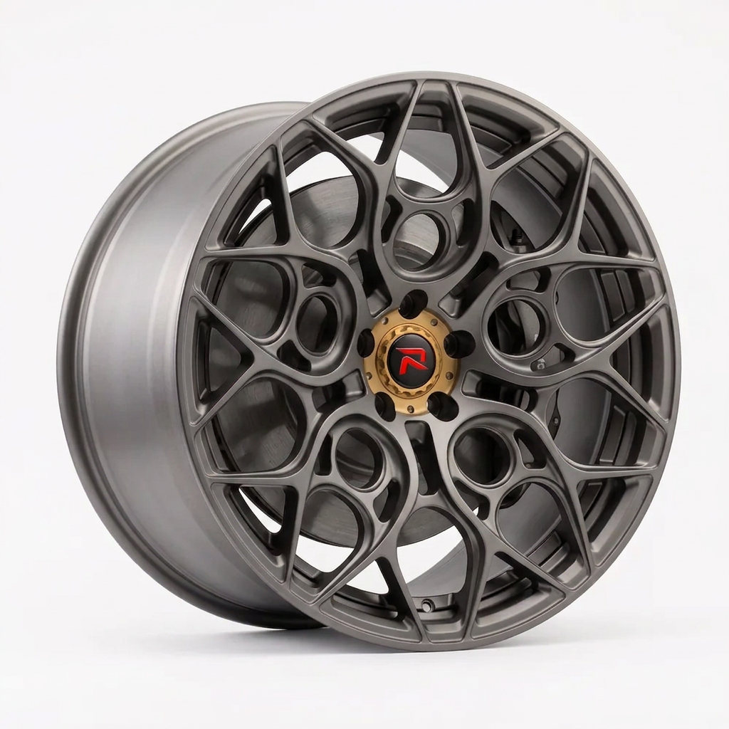RZR XXXVI forged wheel — Satin Titanium Grey