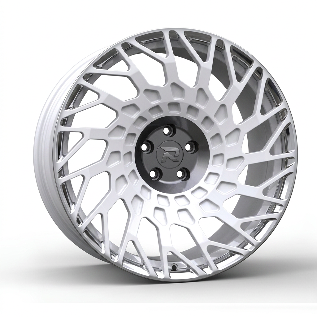 RZR CXLVII forged wheel — Gloss White / Polished Lip