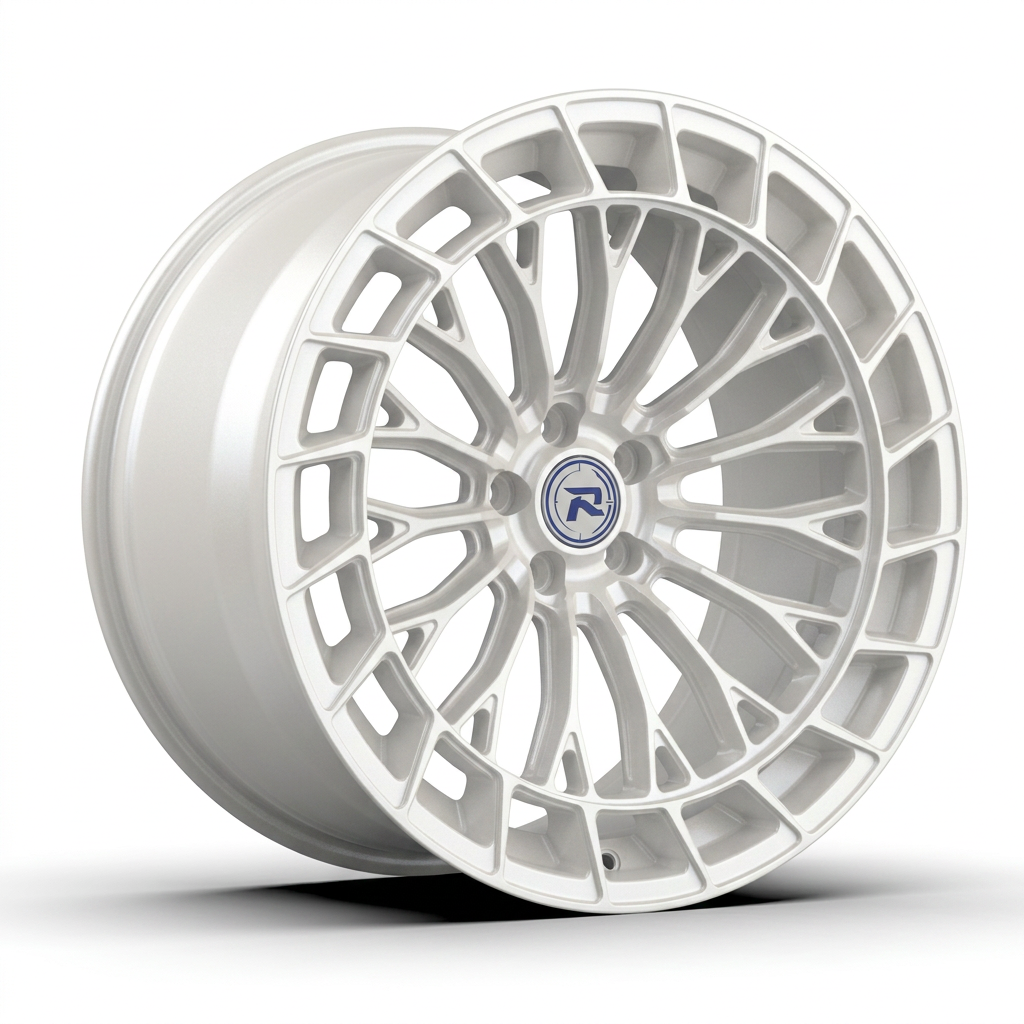 RZR CXIX forged wheel — Satin White Pearl