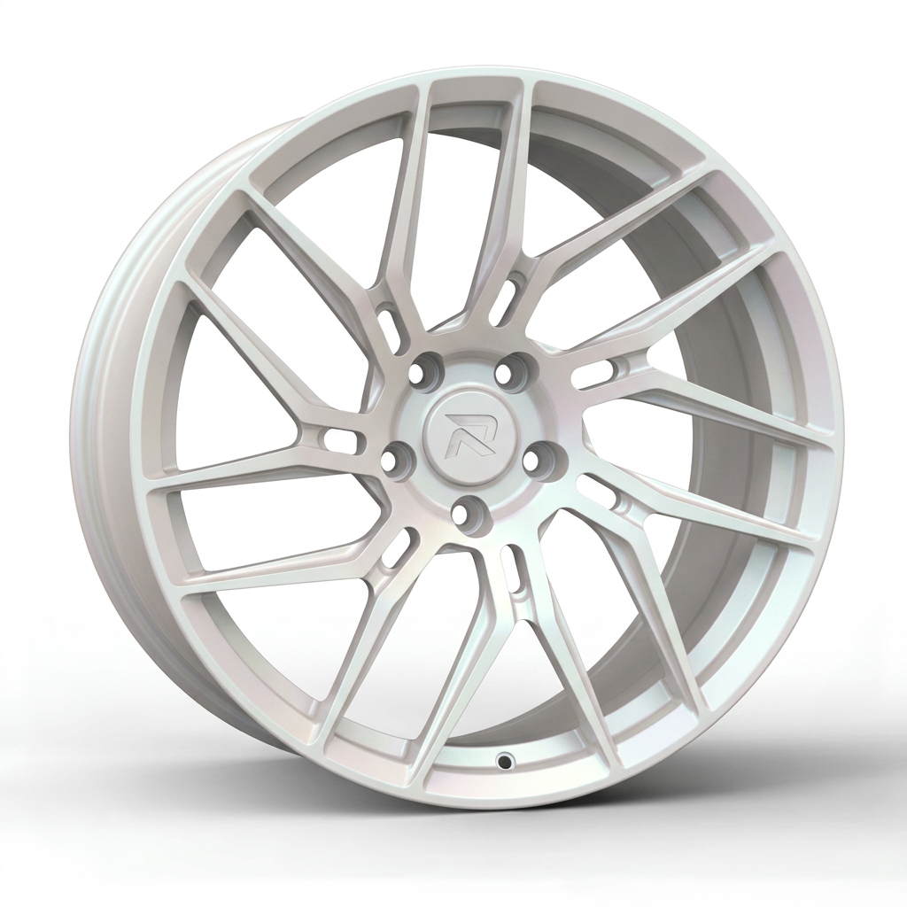 RZR CLXIII forged wheel — Satin White Pearl