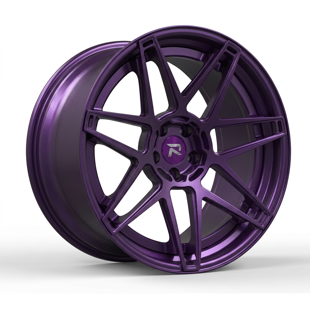 RZR CLXIV forged wheel — Satin Purple Metallic