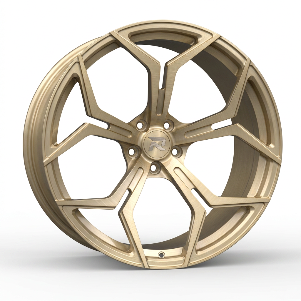 RZR CLXXV forged wheel — Brushed Champagne Gold