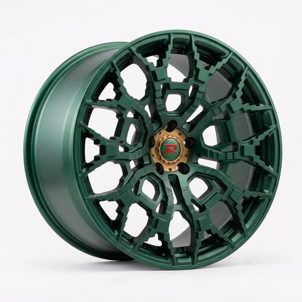 RZR XLIX forged wheel — Satin Emerald Metallic
