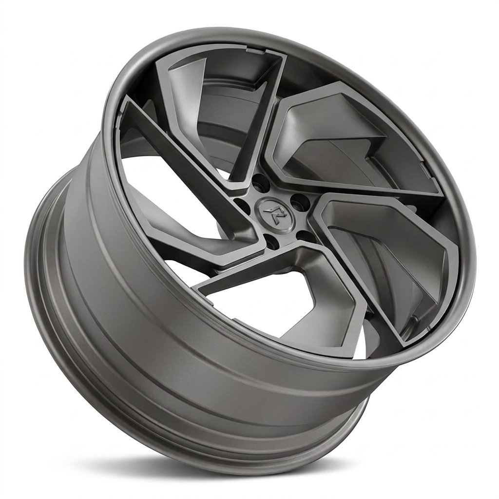 RZR X forged wheel — Satin Gunmetal / Machined Face