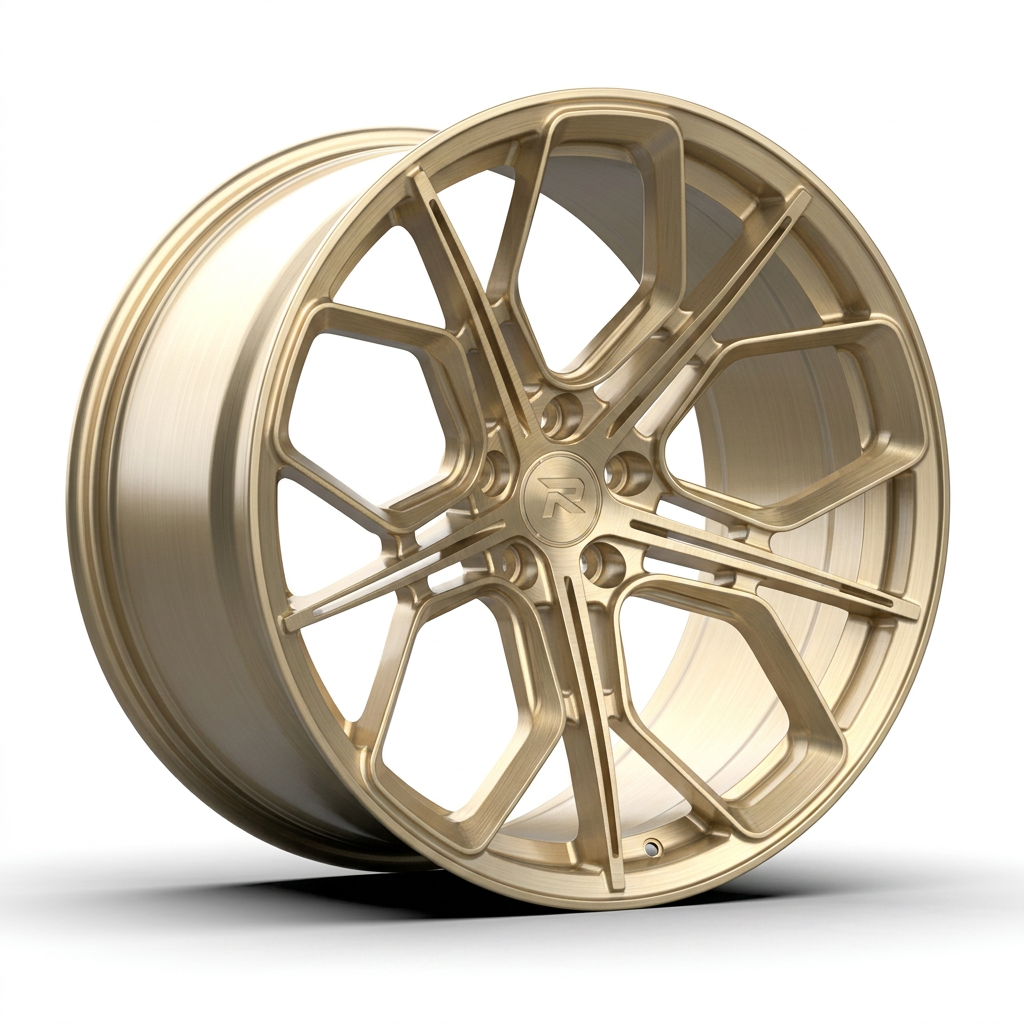 RZR CXXI forged wheel — Brushed Champagne Gold