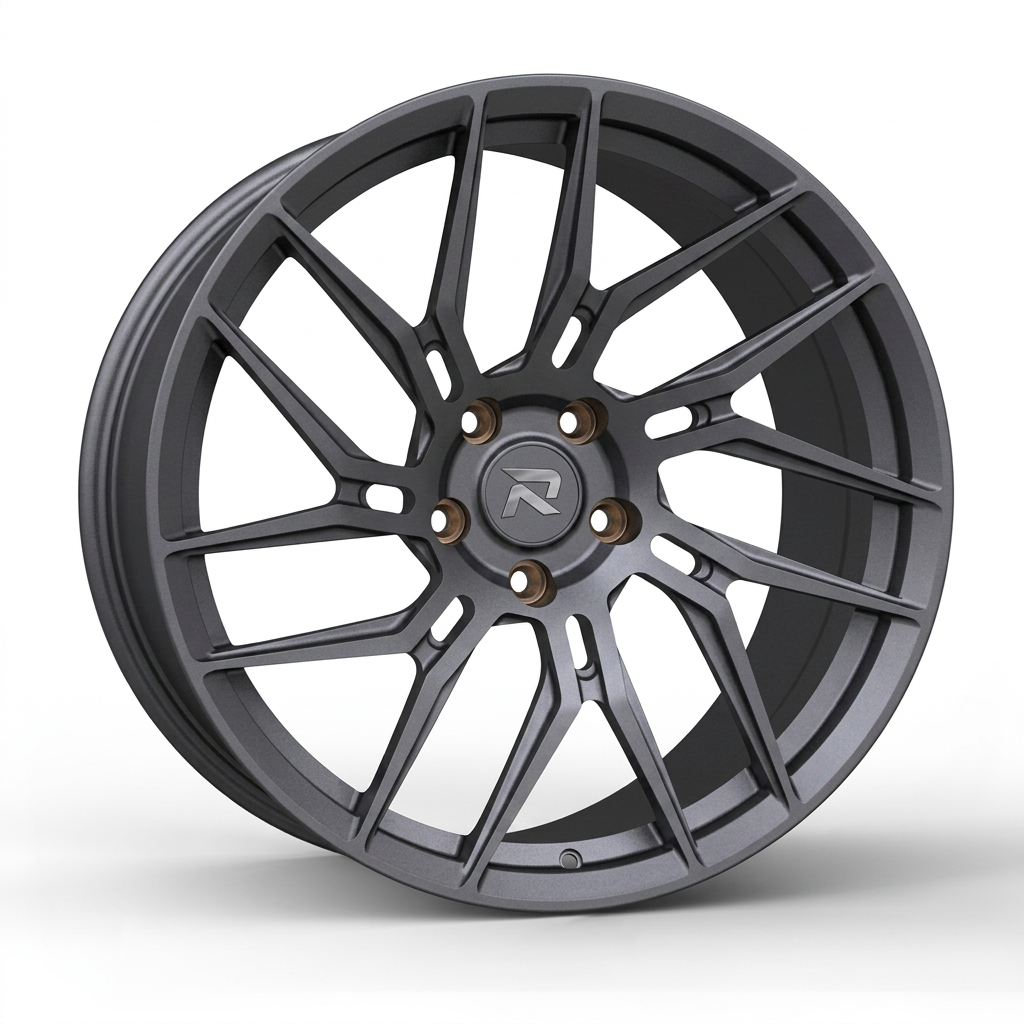 RZR CLXIII forged wheel — Matte Anthracite / Bronze Hardware