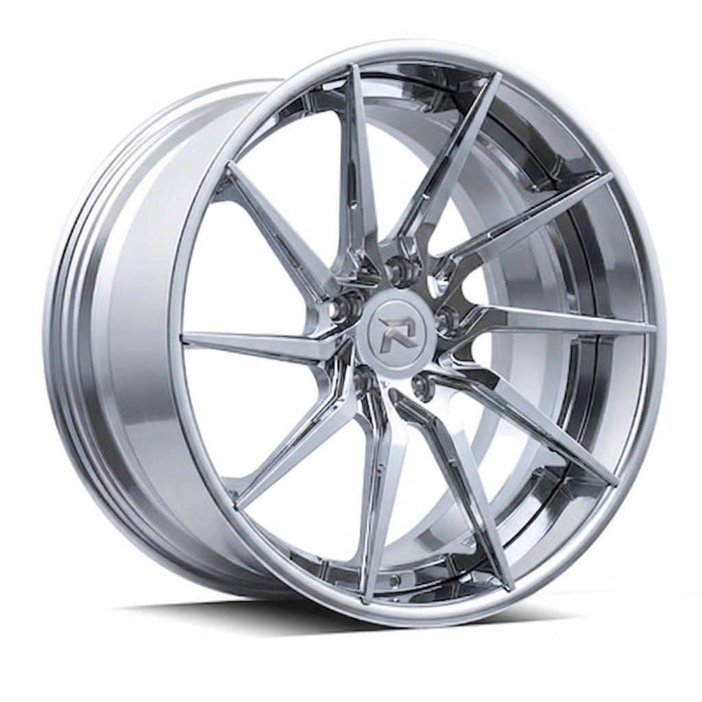RZR XCIV forged wheel — Full Polished Chrome