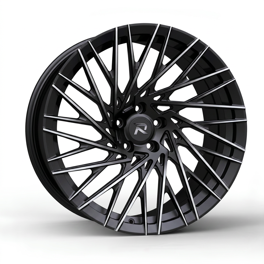 RZR CXCV forged wheel — Matte Black / Milled Edges