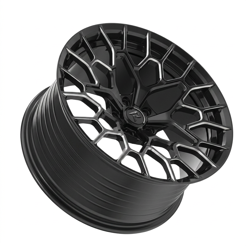RZR LXXXIII forged wheel — Matte Black / Milled Edges