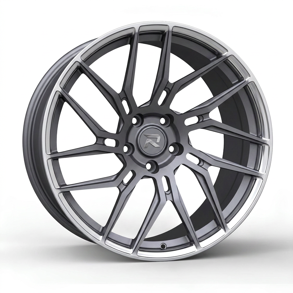 RZR CLXIII forged wheel — Frozen Grey Matte / Polished Lip