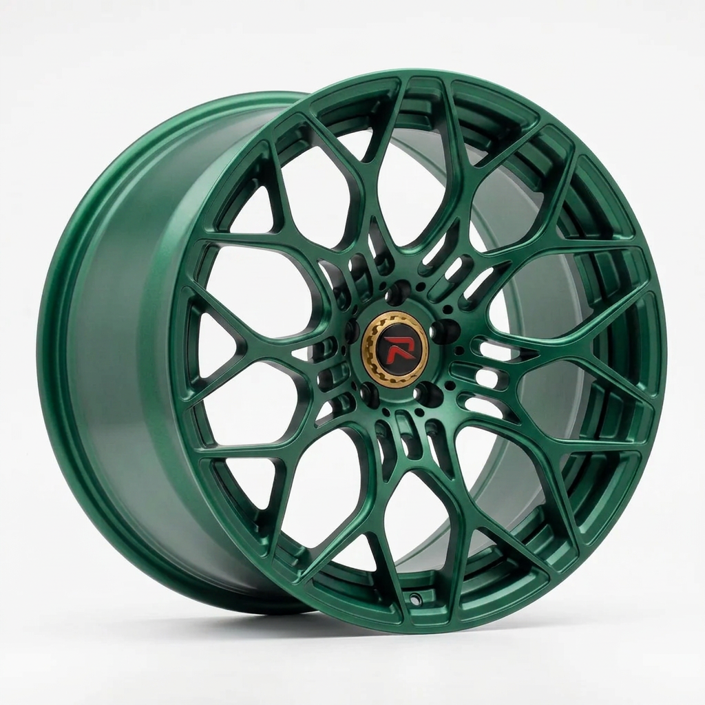 RZR XLV forged wheel — Satin Emerald Metallic