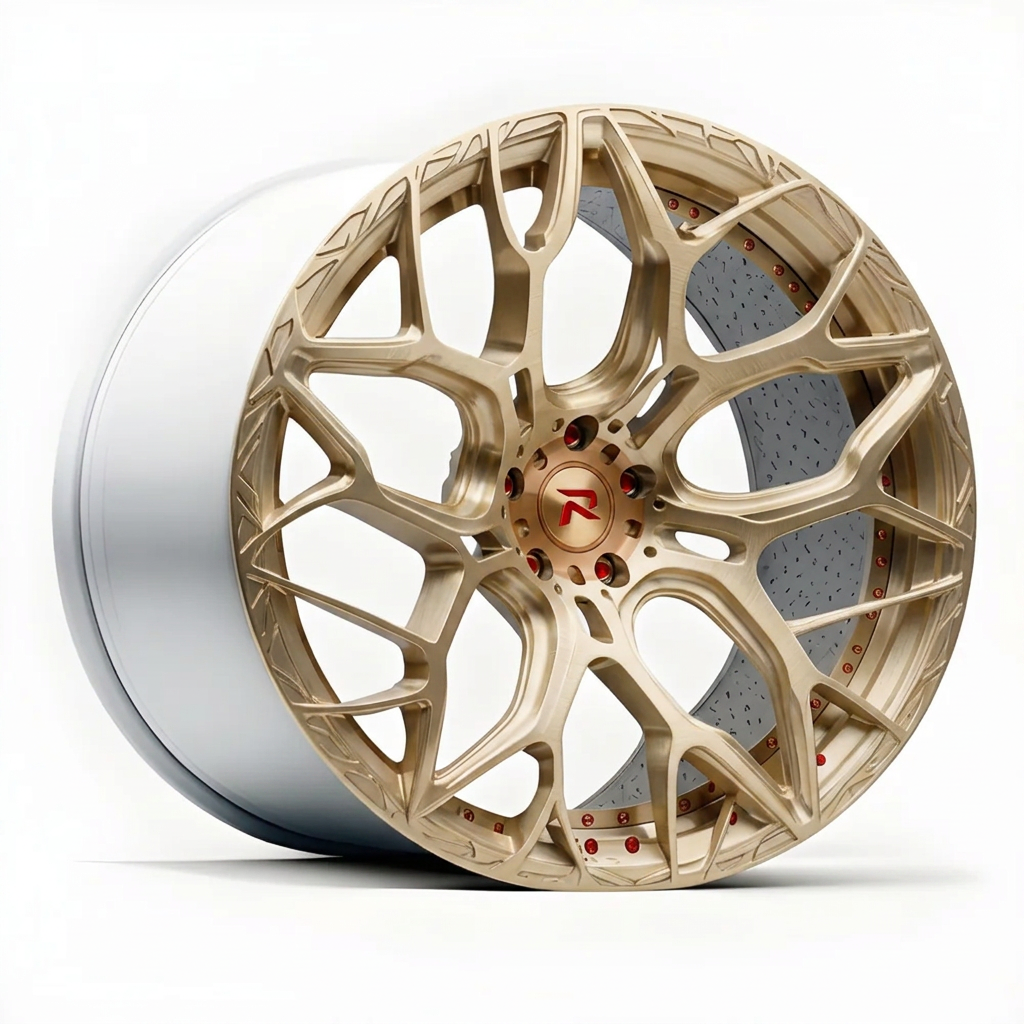 RZR XVII forged wheel — Brushed Champagne Gold