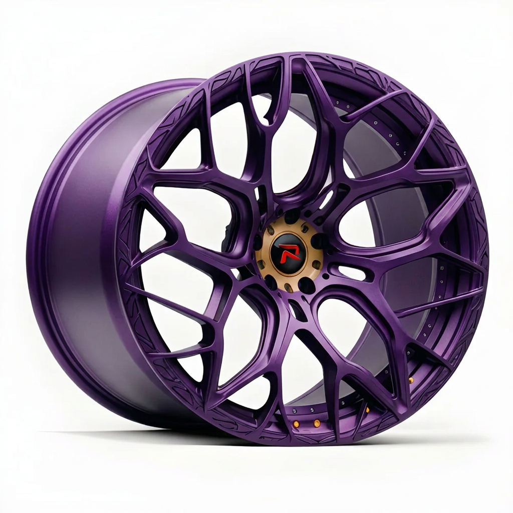 RZR XVII forged wheel — Satin Purple Metallic