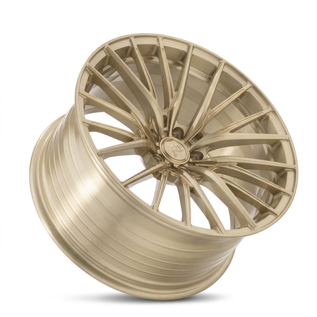 RZR LXXVI forged wheel — Brushed Champagne Gold