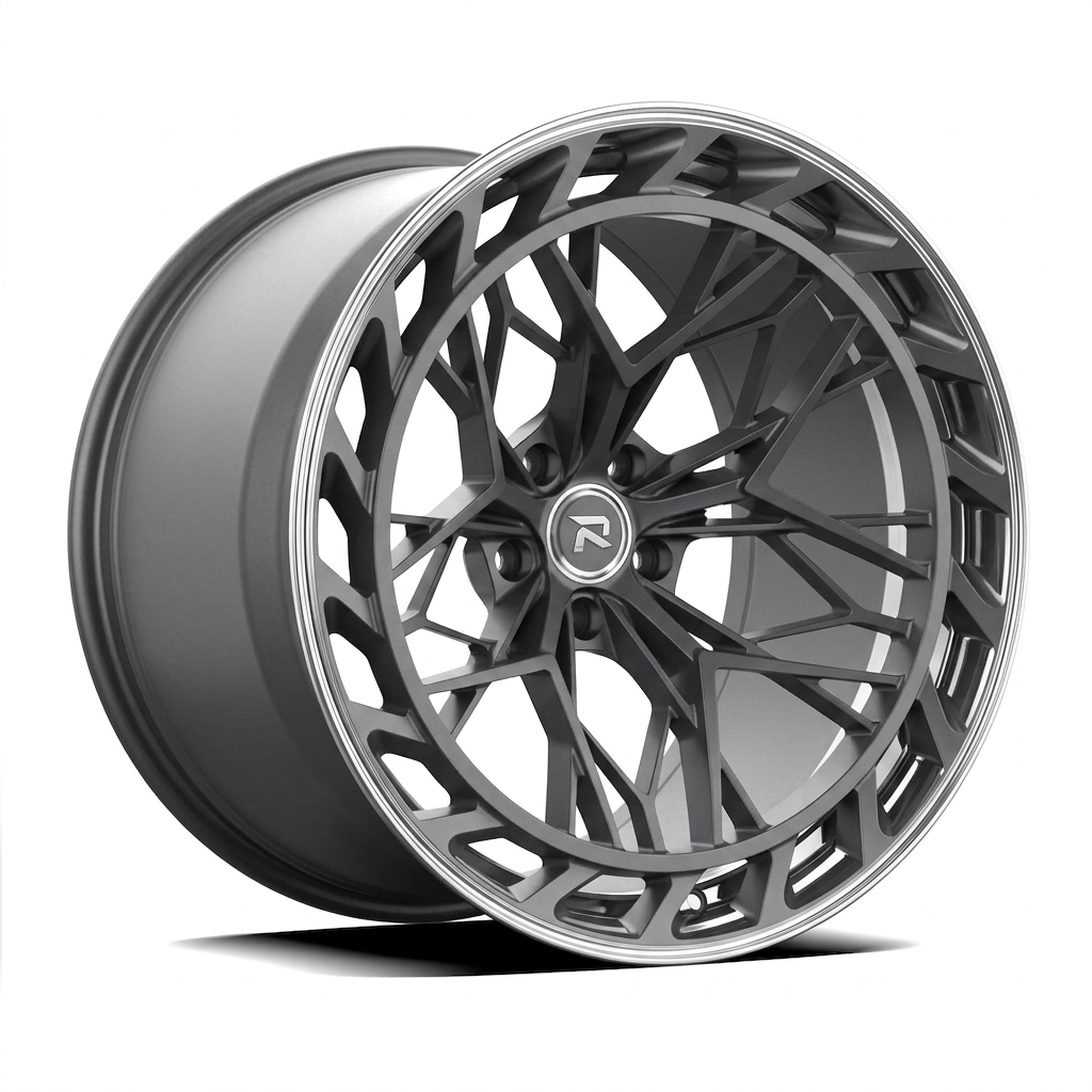 RZR CLXIX forged wheel — Frozen Grey Matte / Polished Lip