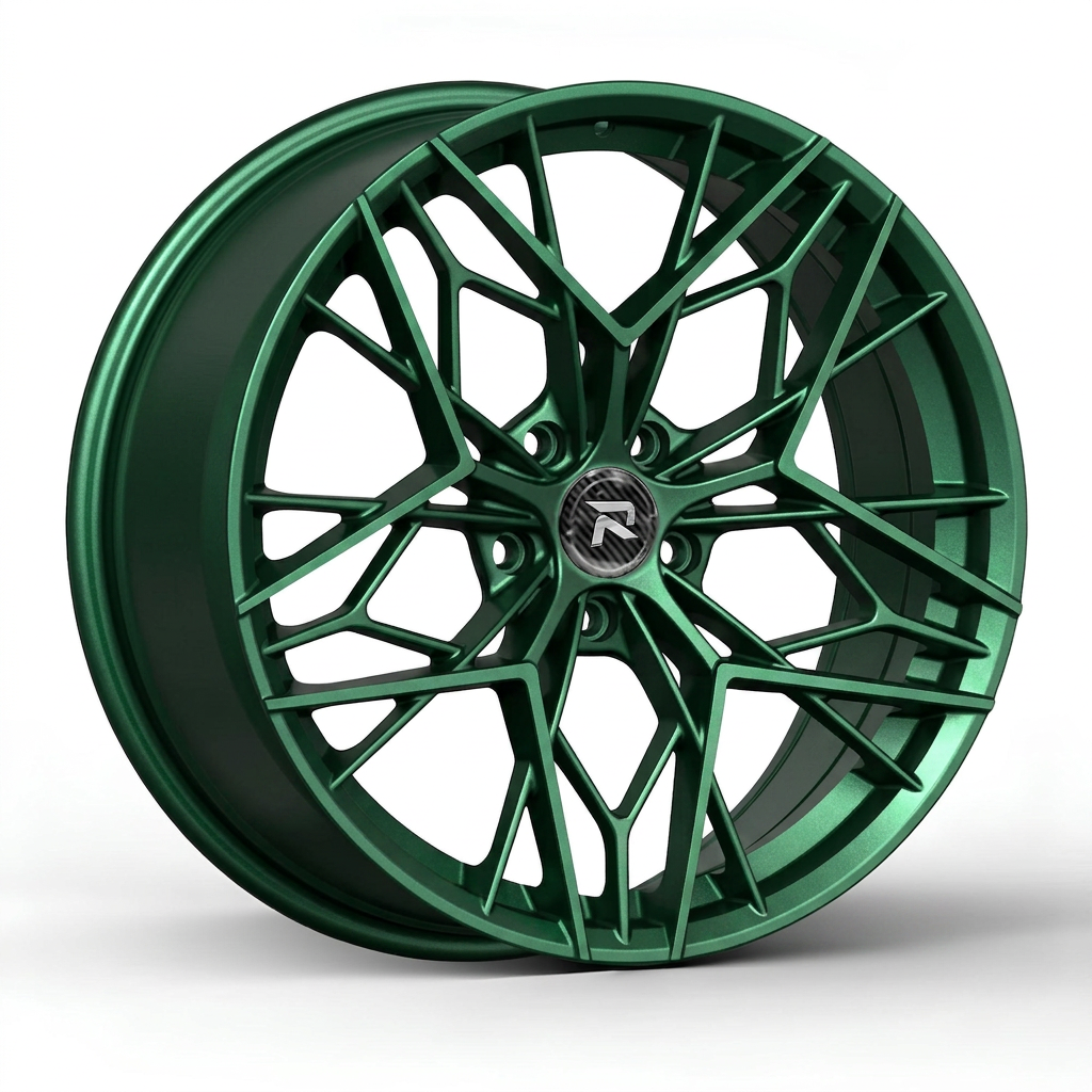 RZR CLVI forged wheel — Satin Emerald Metallic