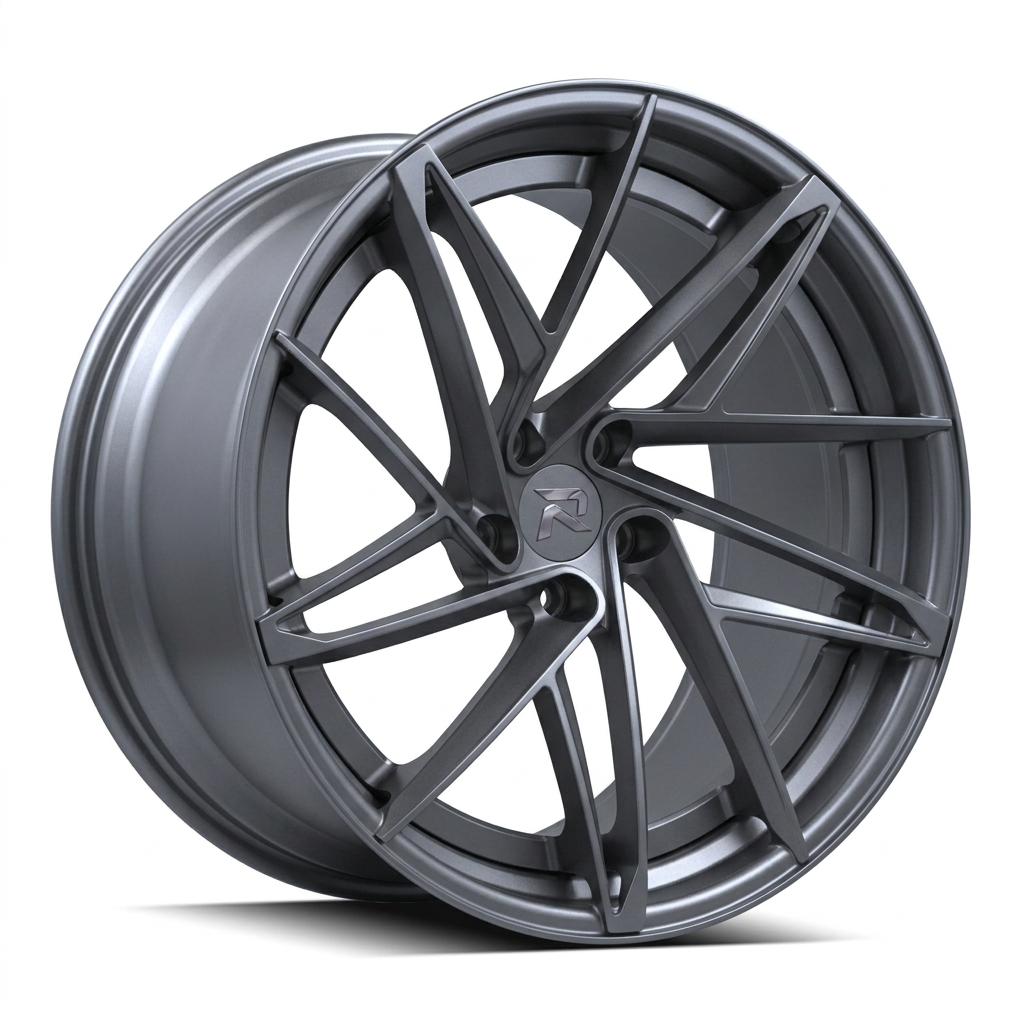 RZR CII forged wheel — Satin Titanium Grey