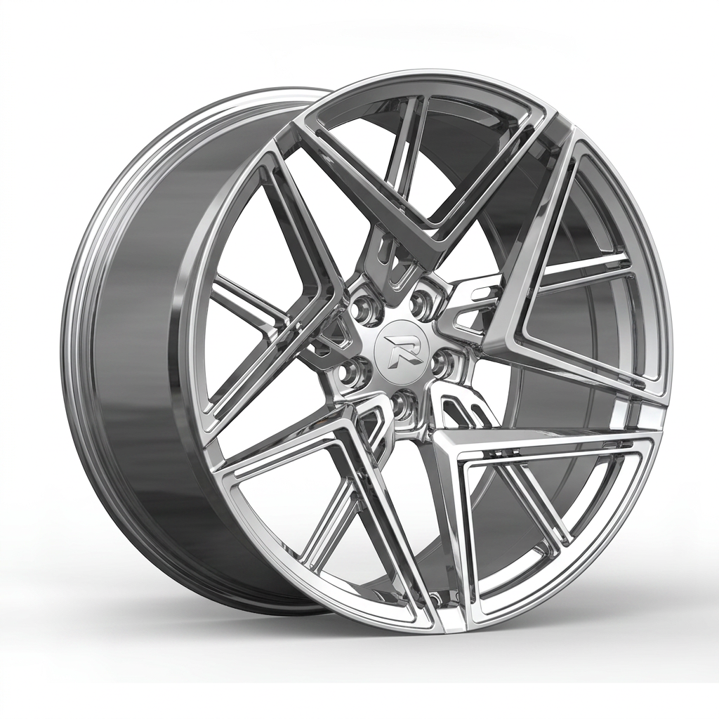 RZR CXXXII forged wheel — Full Polished Chrome