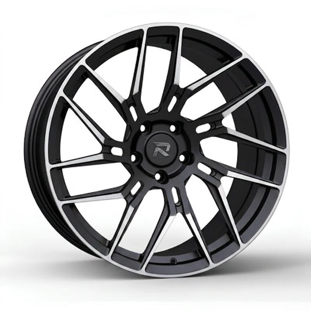RZR CLXIII forged wheel — Matte Black / Milled Edges