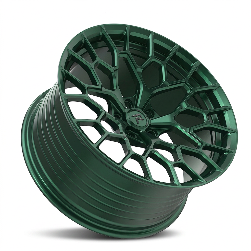 RZR LXXXIII forged wheel — Satin Emerald Metallic