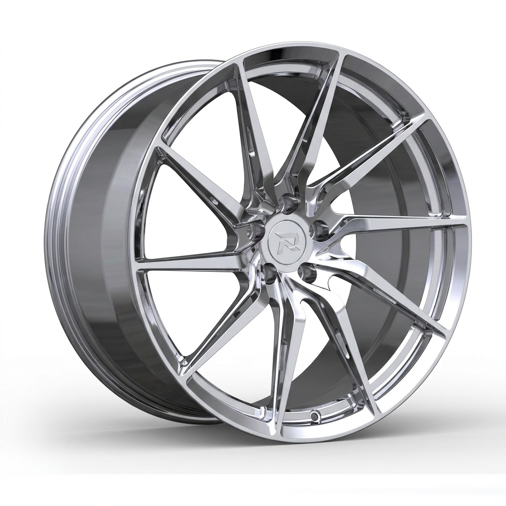 RZR CXLIV forged wheel — Full Polished Chrome