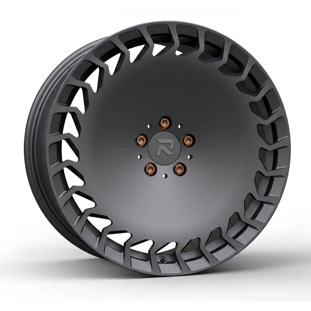 RZR CCIII forged wheel — Matte Anthracite / Bronze Hardware