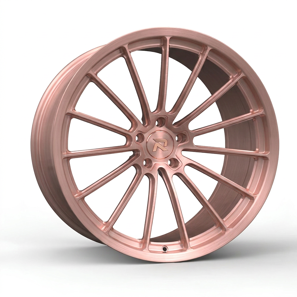 RZR CXCIV forged wheel — Brushed Rose Gold