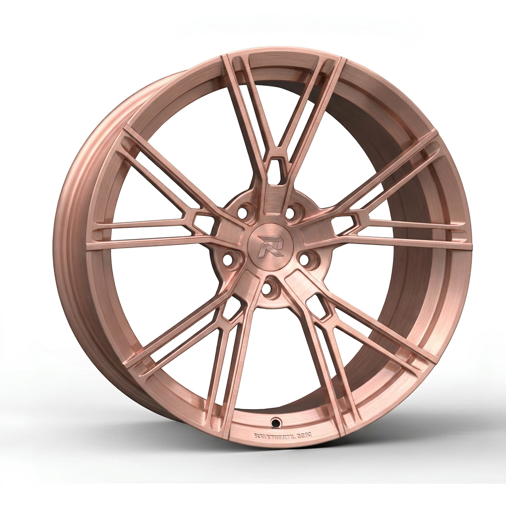 RZR CXC forged wheel — Brushed Rose Gold