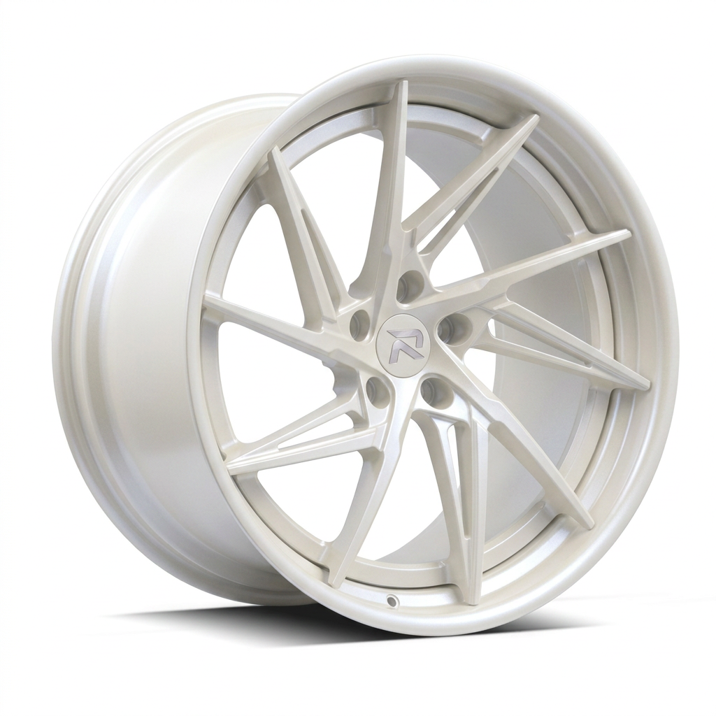 RZR XCIX forged wheel — Satin White Pearl