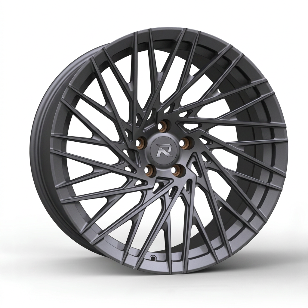 RZR CXCV forged wheel — Matte Anthracite / Bronze Hardware